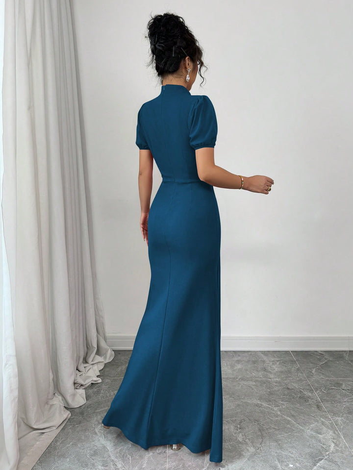 Rochie maxi SHEIN, turcoaz