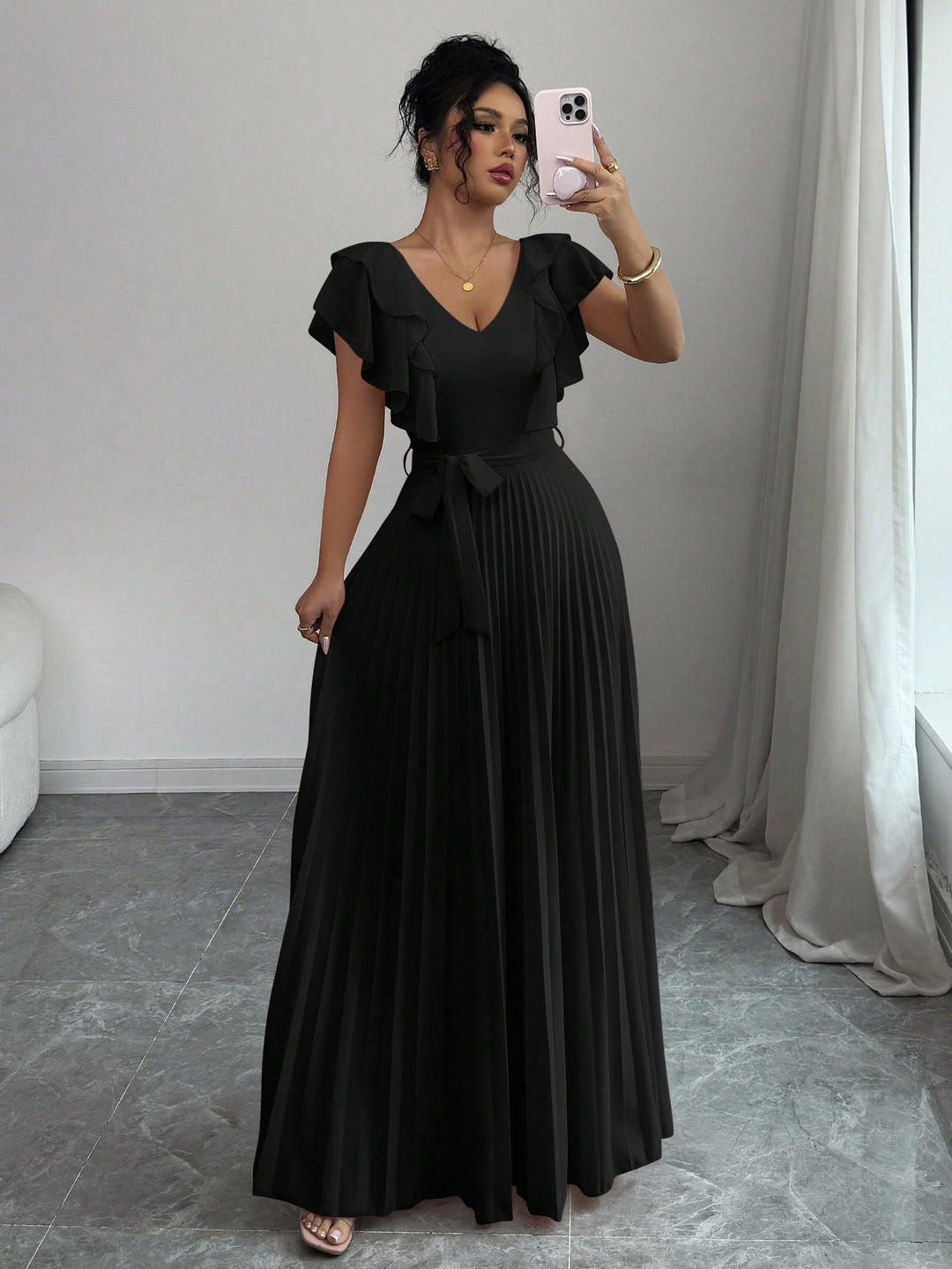 Rochie maxi SHEIN, negru