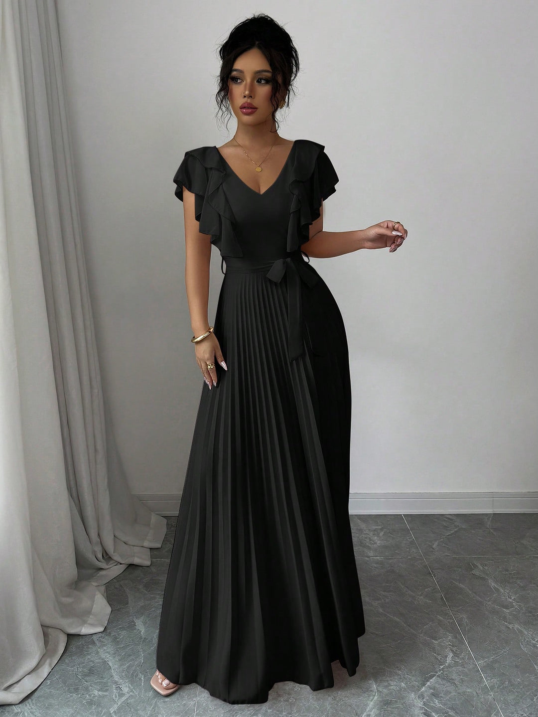 Rochie maxi SHEIN, negru