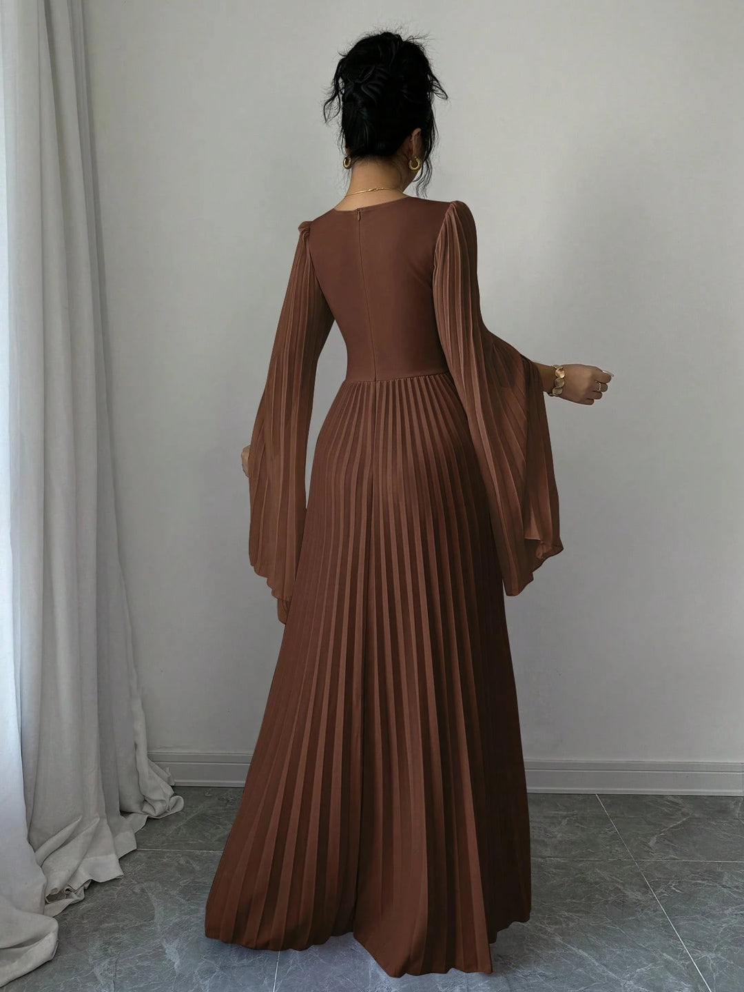 Rochie maxi SHEIN, maro