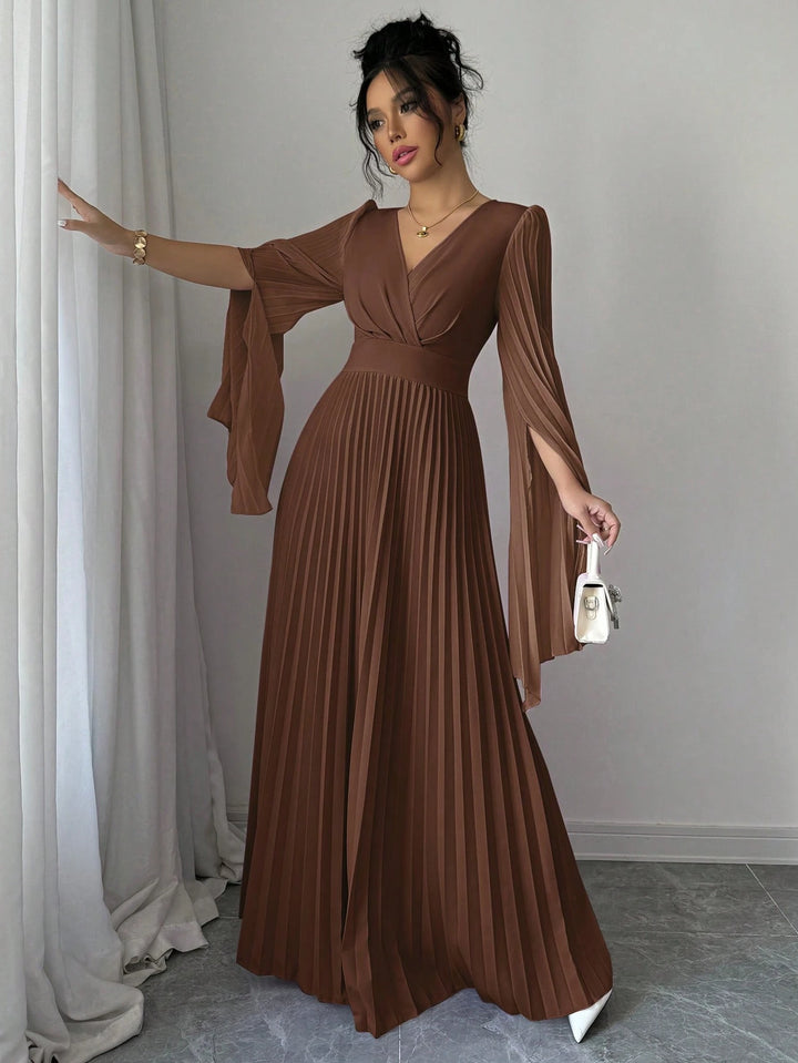 Rochie maxi SHEIN, maro