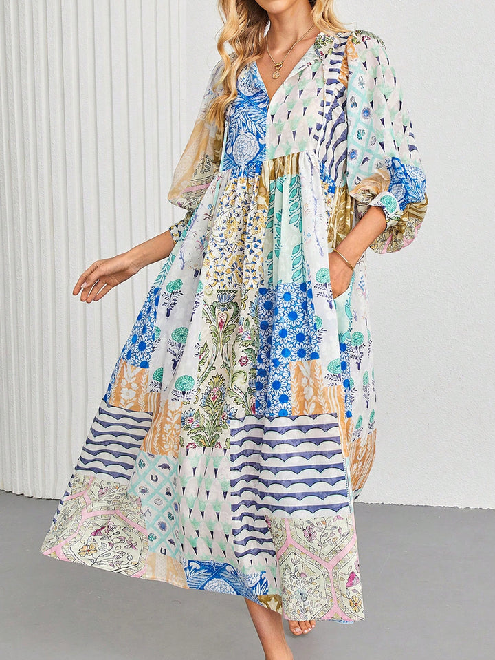 Rochie maxi SHEIN, albastru