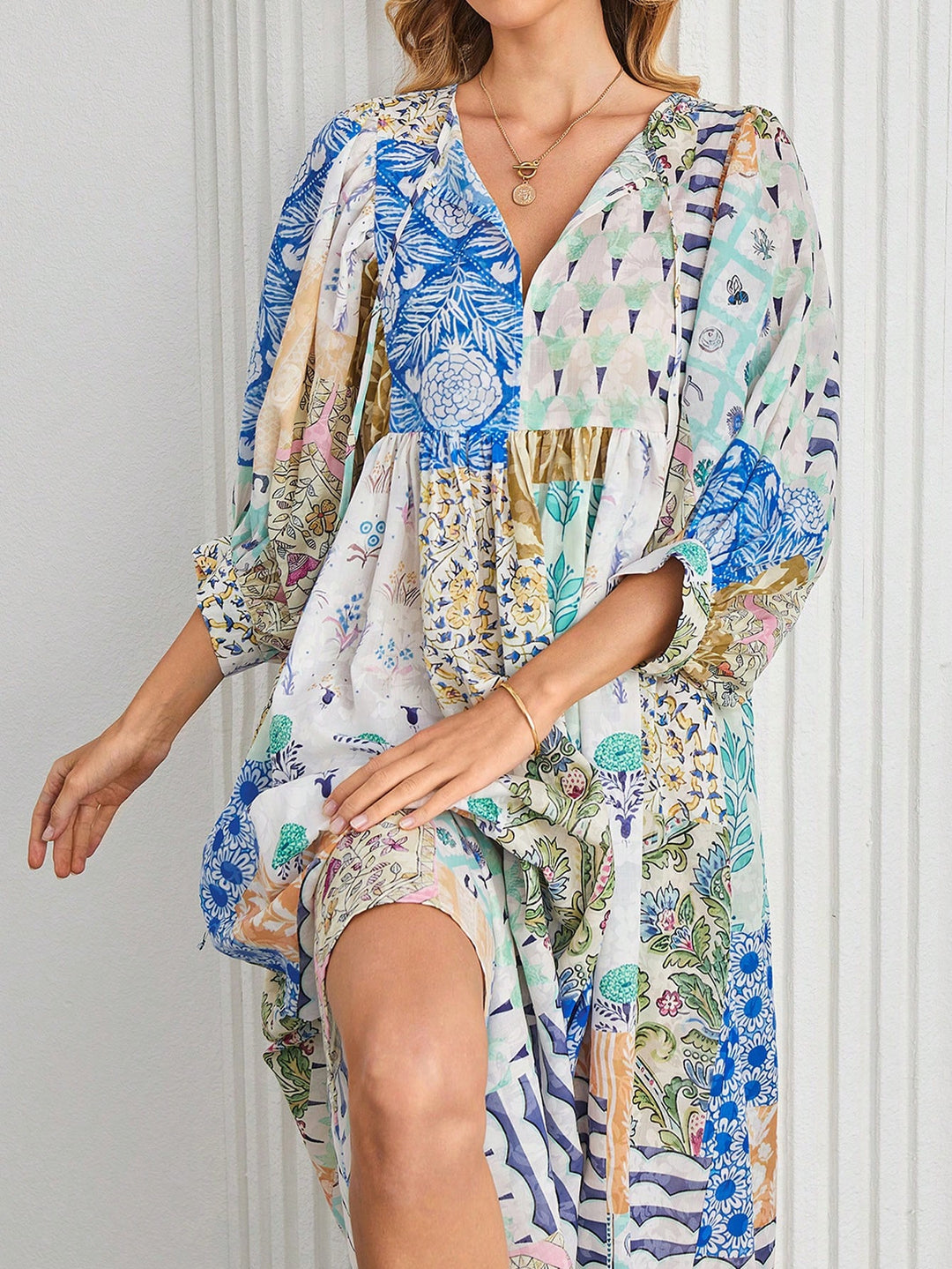 Rochie maxi SHEIN, albastru