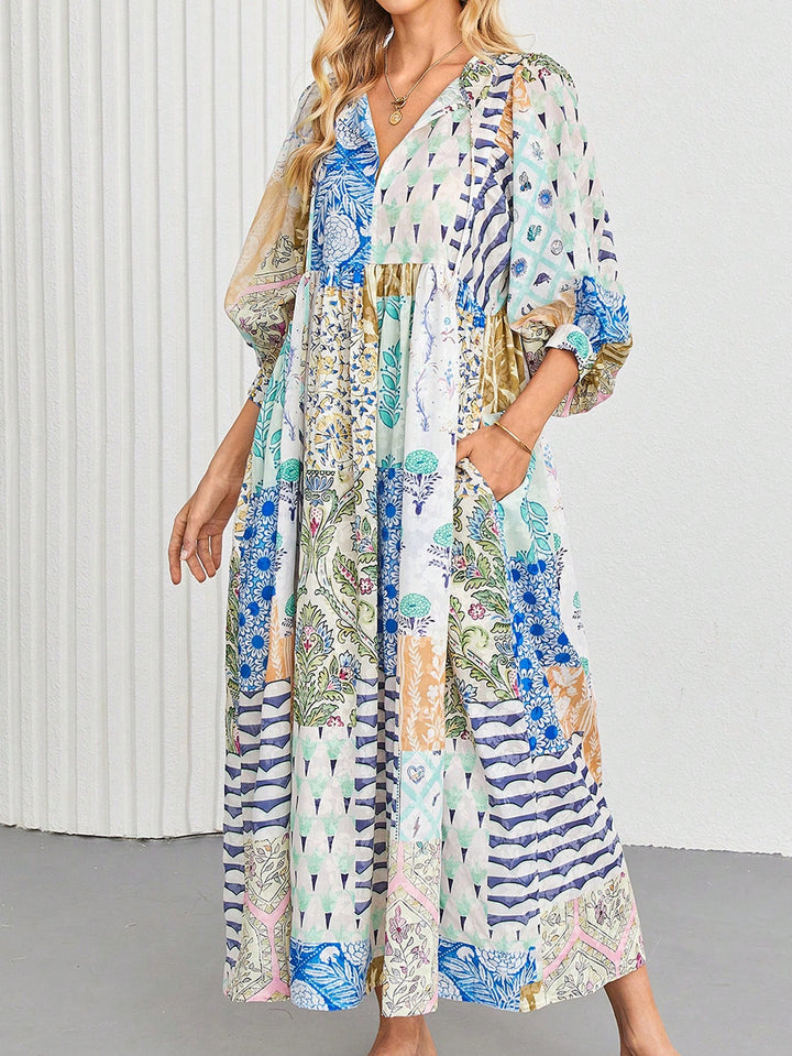 Rochie maxi SHEIN, albastru