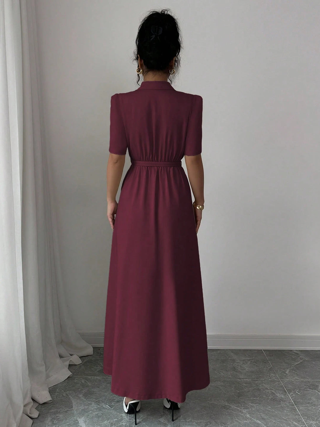 Rochie maxi SHEIN, vișiniu