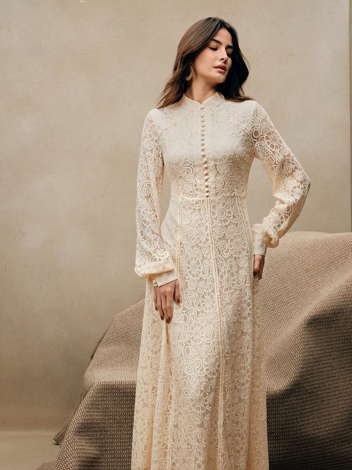 Rochie maxi SHEIN, bej