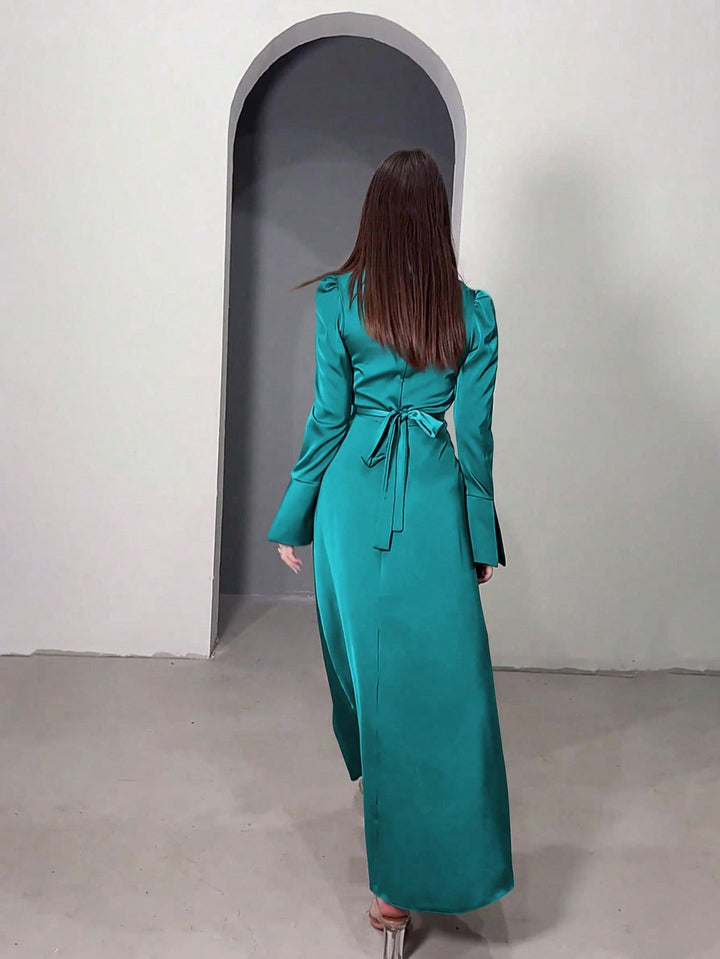 Rochie maxi SHEIN, verde
