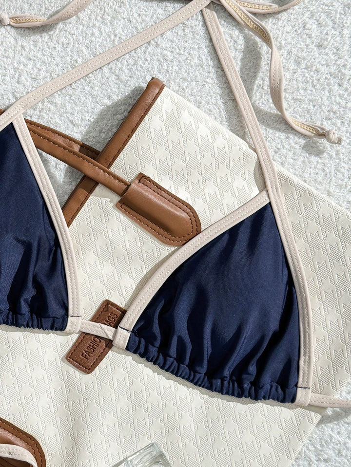 Set bikini SHEIN, albastru