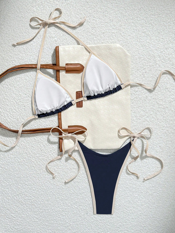Set bikini SHEIN, albastru