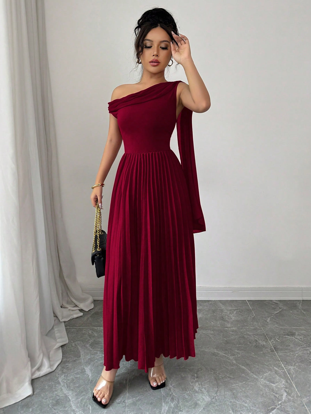 Rochie Maxi Shein, Vișiniu
