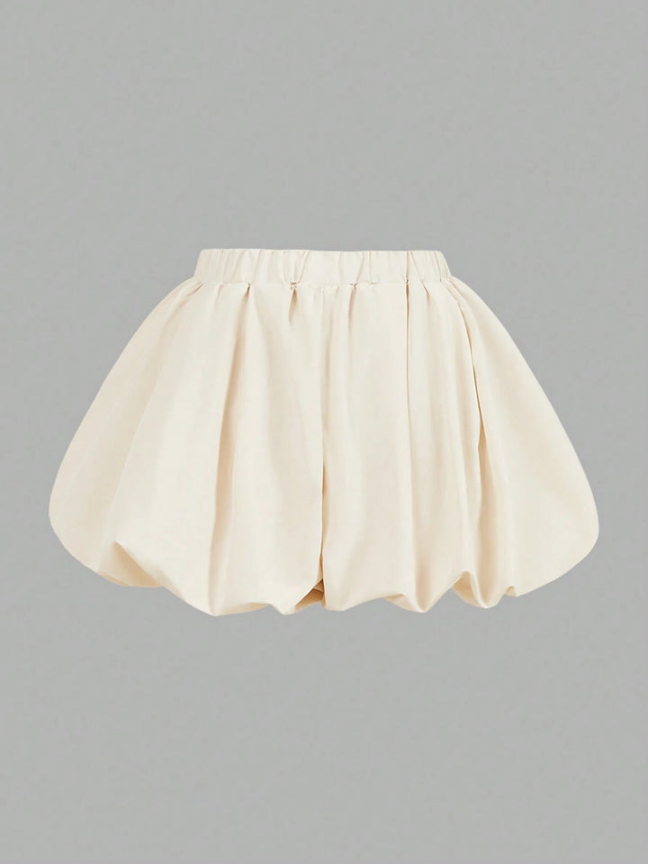 Pantaloni scurți SHEIN, crem