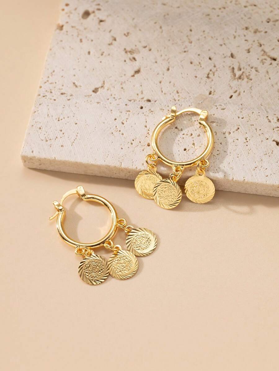 Cercei SHEIN, auriu