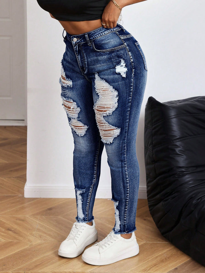 Jeans SHEIN, albastru