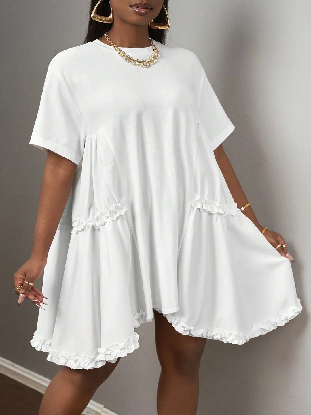 Rochie mini SHEIN, alb
