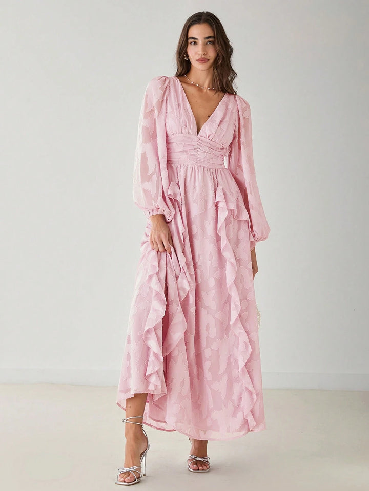 Rochie maxi SHEIN, roz