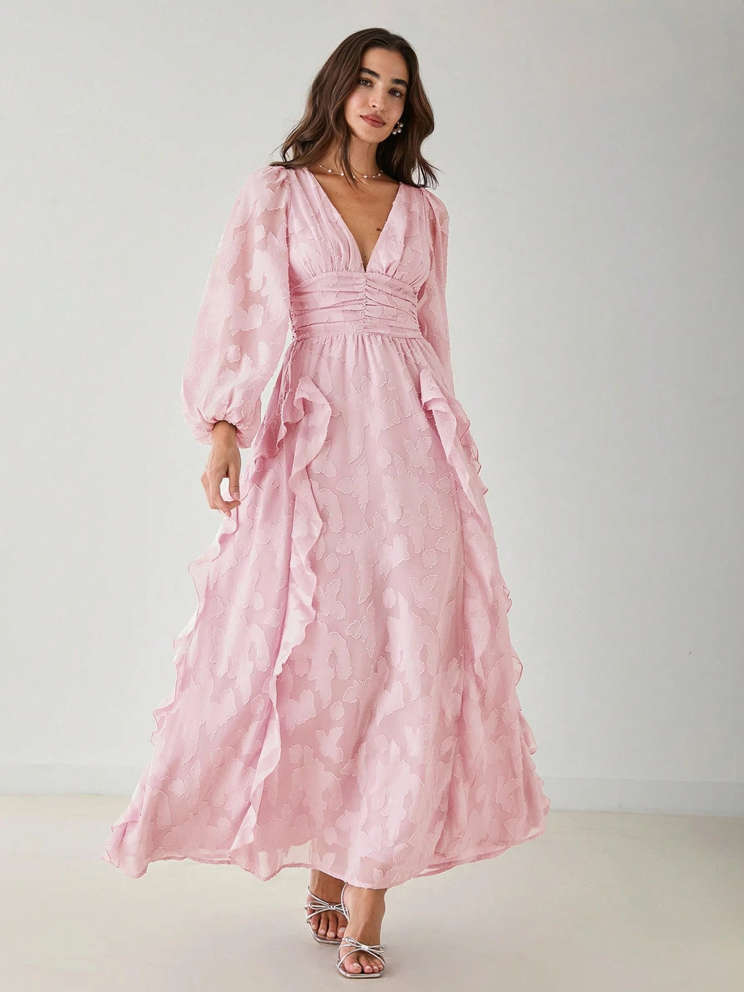 Rochie maxi SHEIN, roz