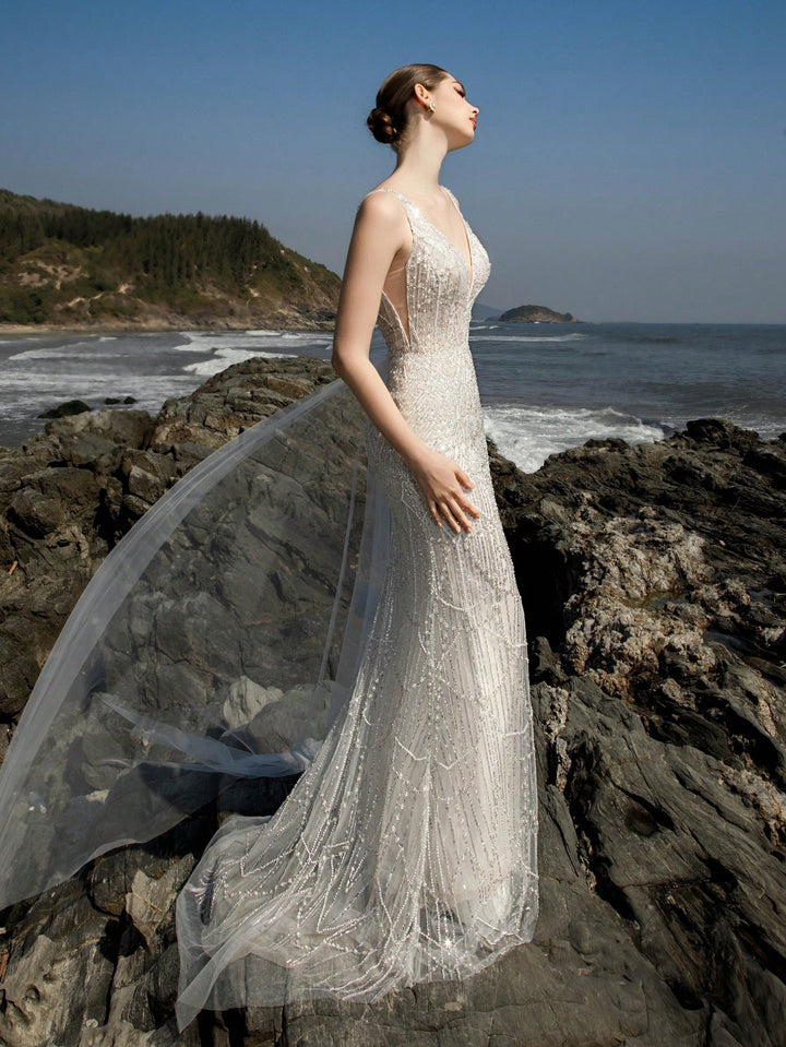 Rochie de mireasă SHEIN, alb