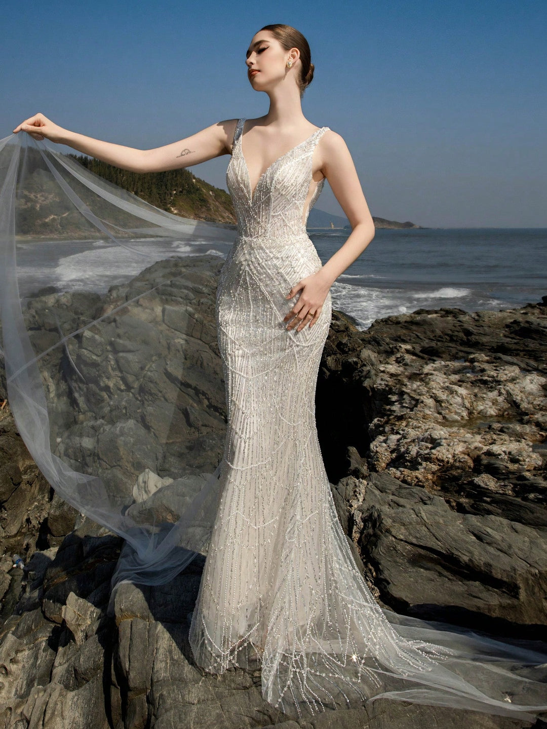 Rochie de mireasă SHEIN, alb