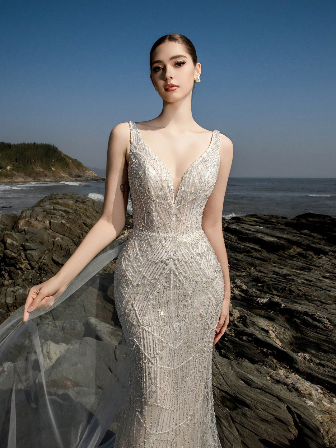 Rochie de mireasă SHEIN, alb
