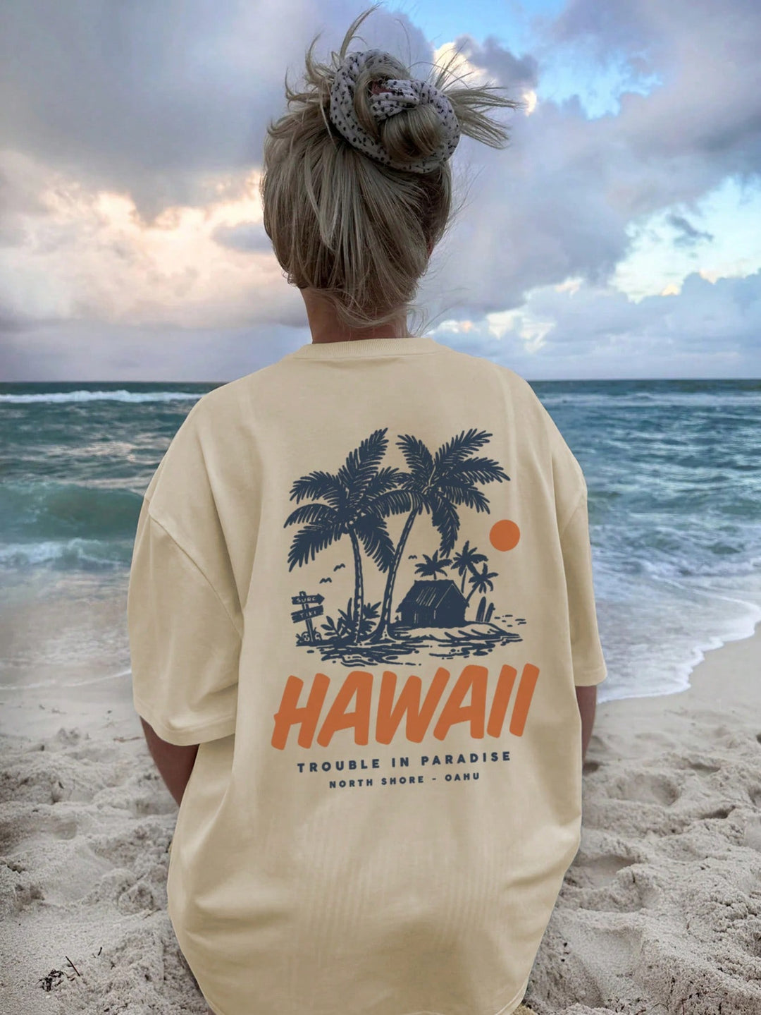 Tricou SHEIN, portocaliu
