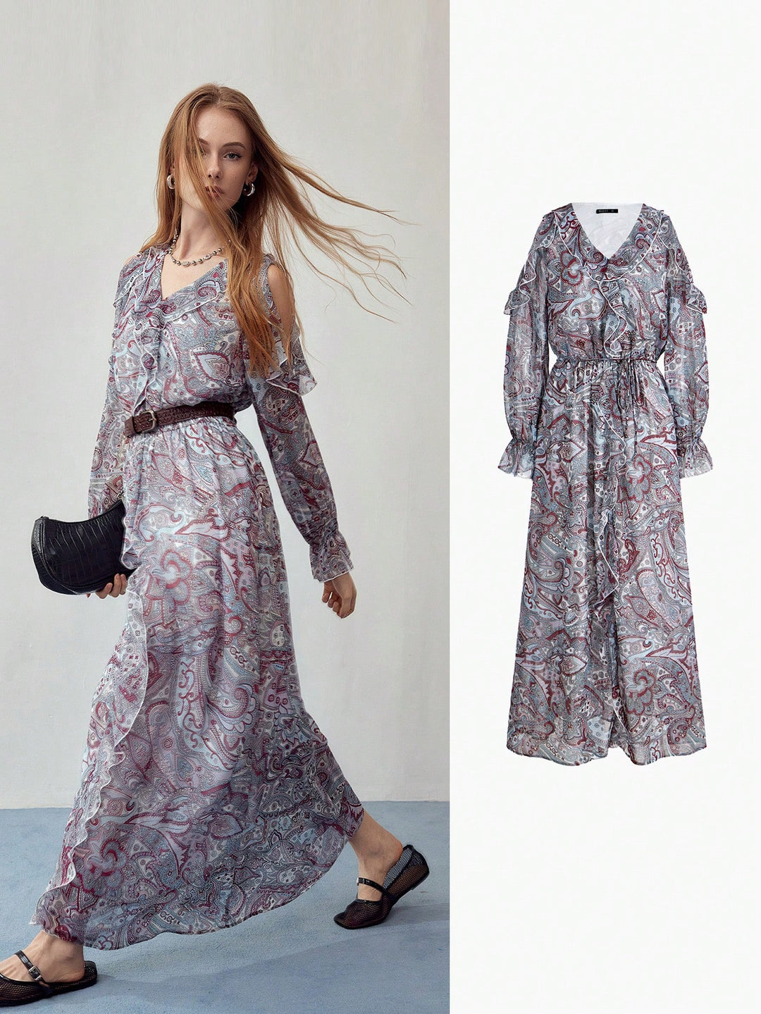 Rochie maxi SHEIN, mix culori