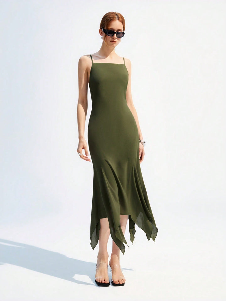 Rochie maxi SHEIN, verde