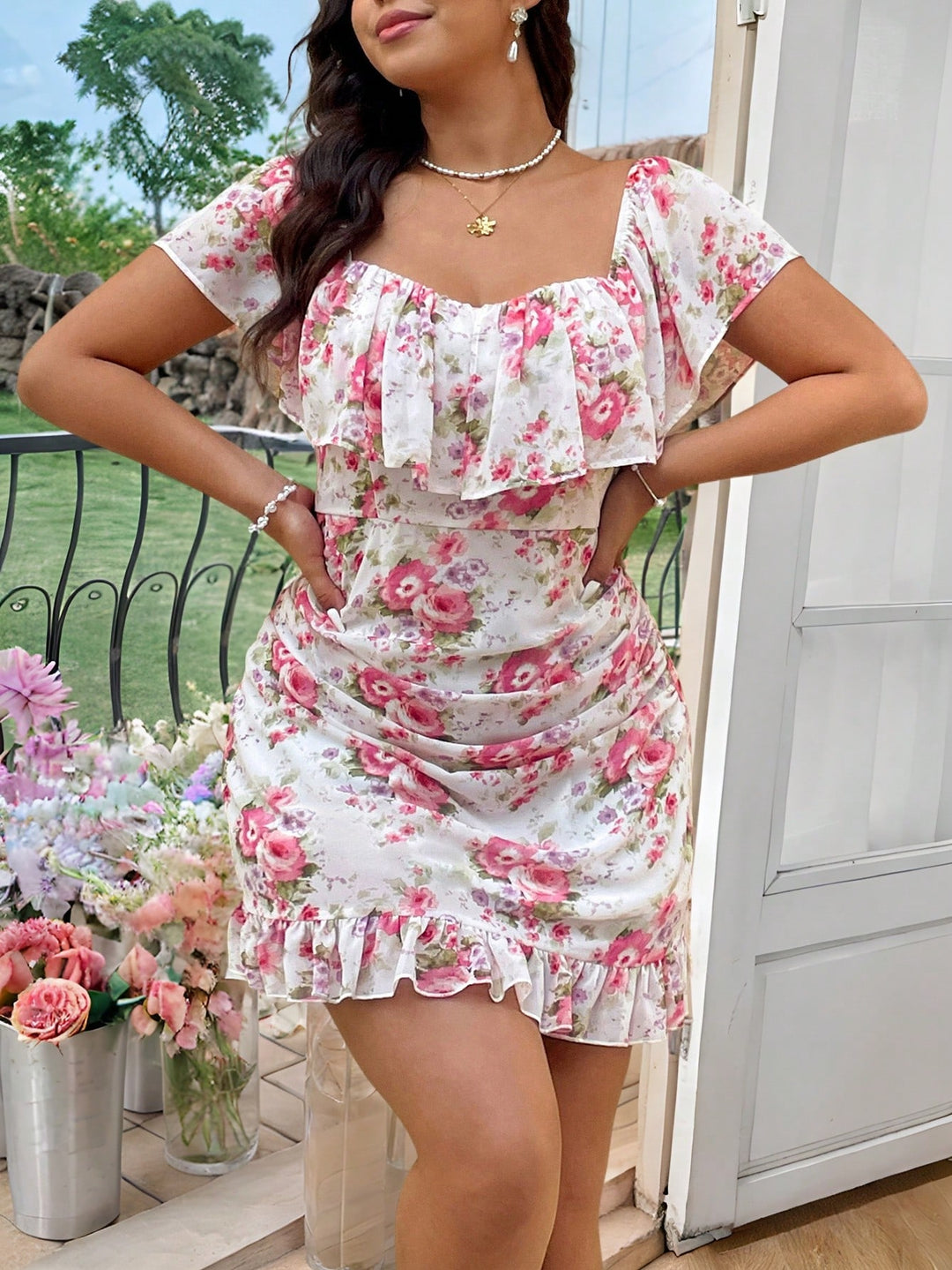 Rochie mini SHEIN, mix culori