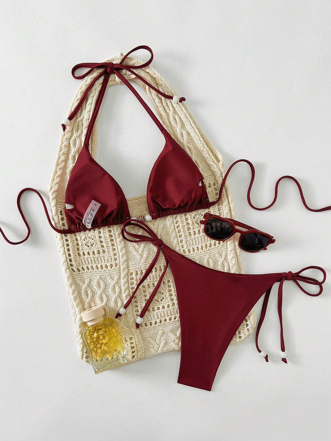Set bikini SHEIN, vișiniu