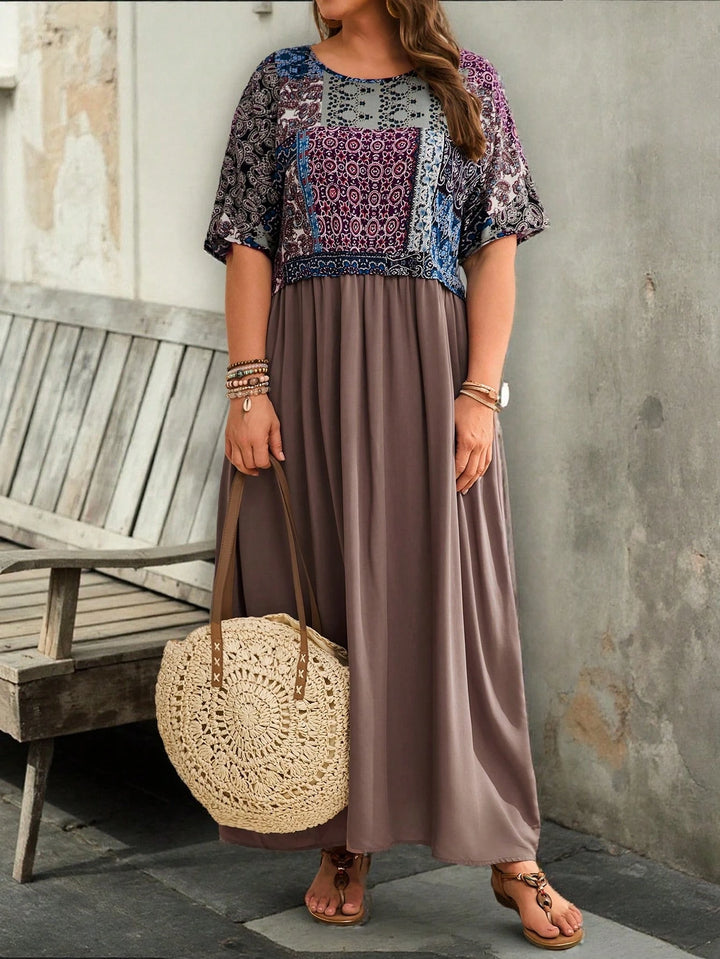 Rochie maxi SHEIN, mix culori