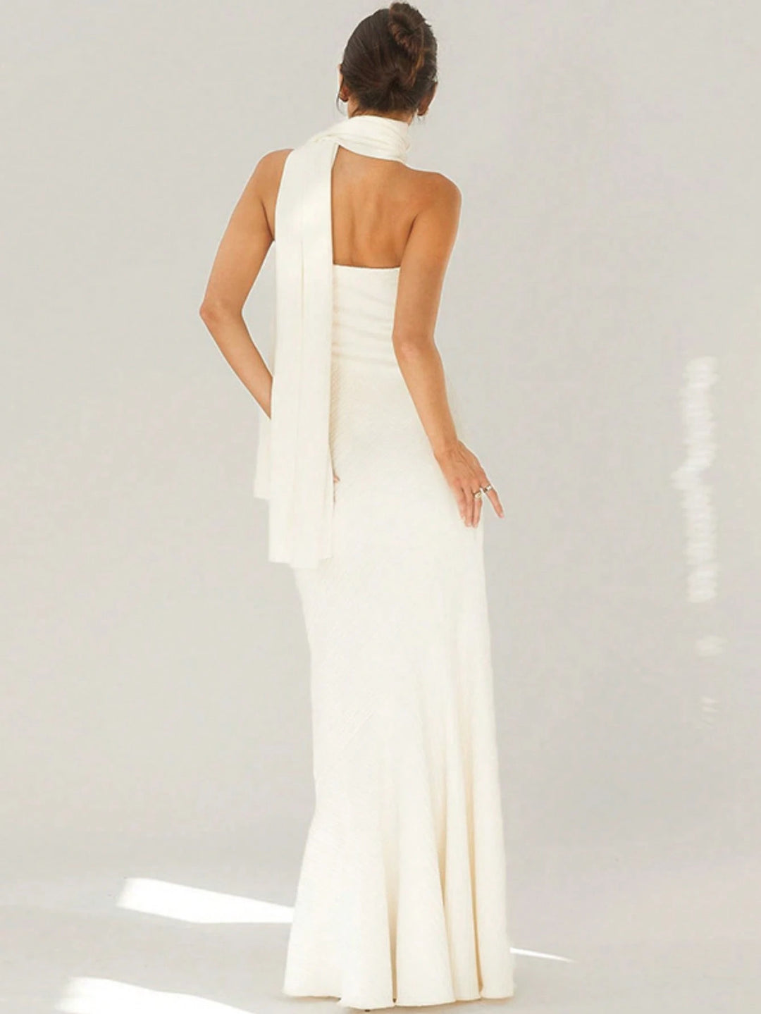 Rochie maxi SHEIN, alb