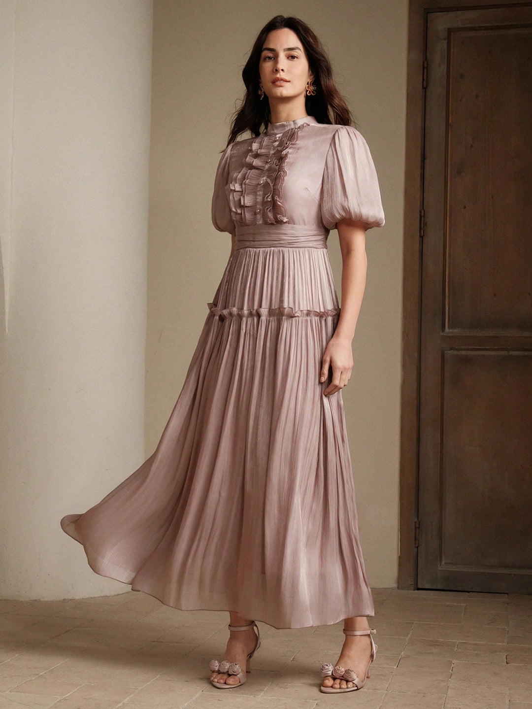 Rochie maxi SHEIN, vișiniu