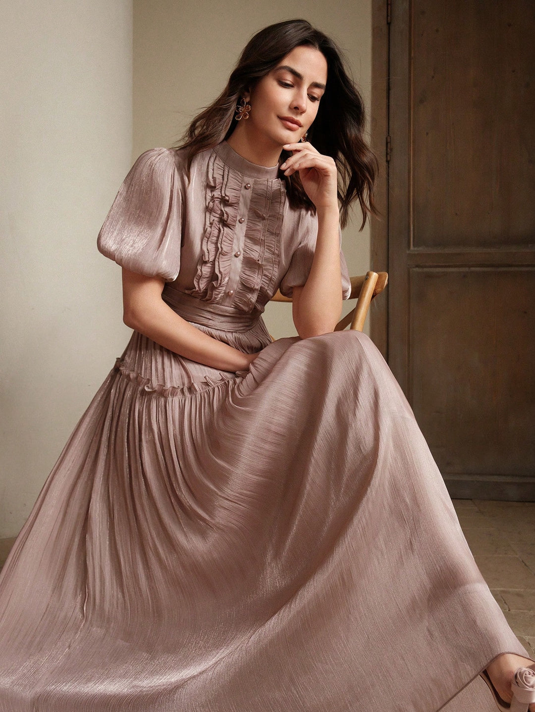 Rochie maxi SHEIN, vișiniu