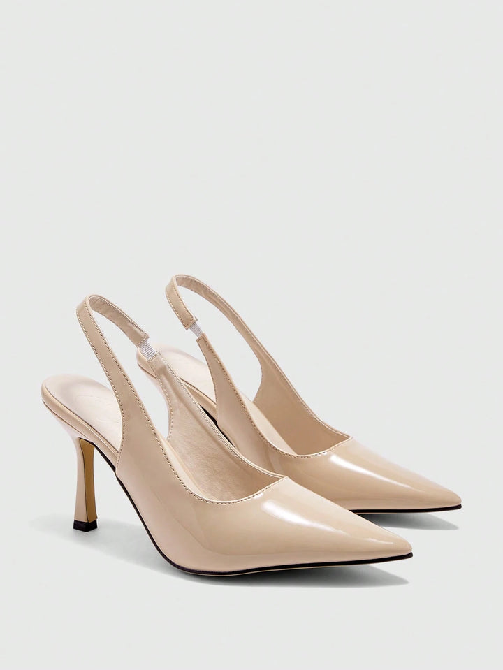 Pantofi cu toc SHEIN, bej
