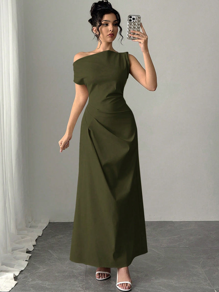 Rochie maxi SHEIN, kaki