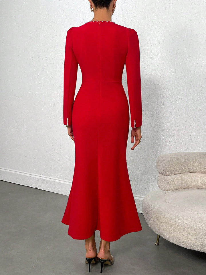 Rochie midi SHEIN, roșu