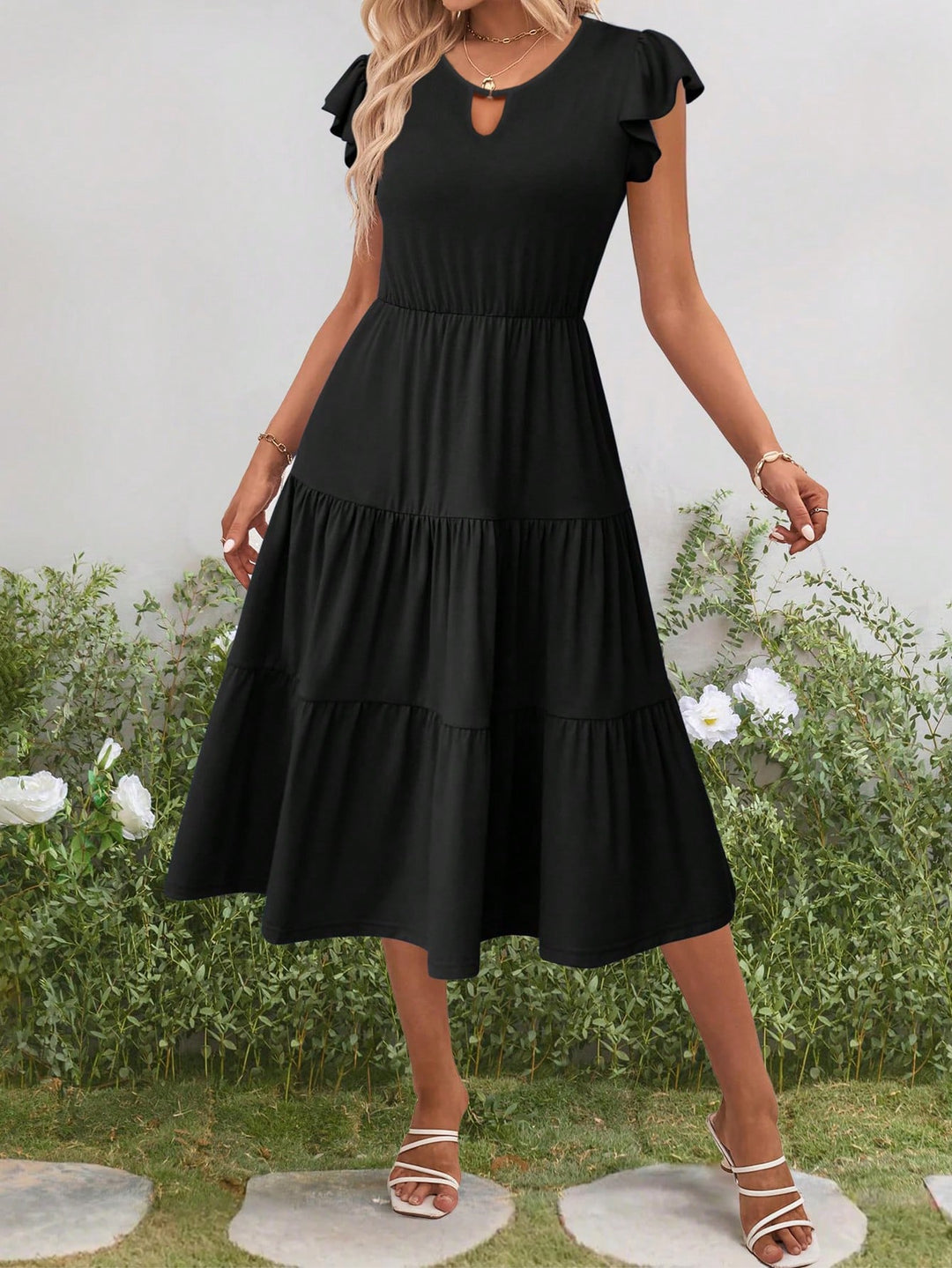 Rochie midi SHEIN, negru