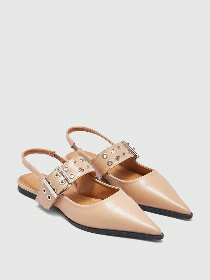 SHEIN balerina cipő, bézs