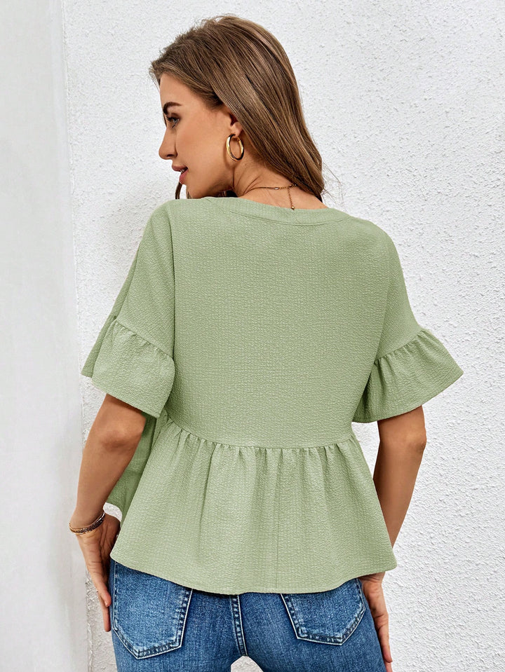 Bluza casual SHEIN, verde