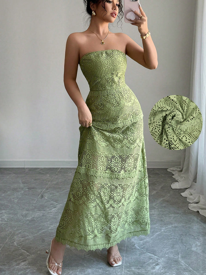 Rochie maxi SHEIN, verde