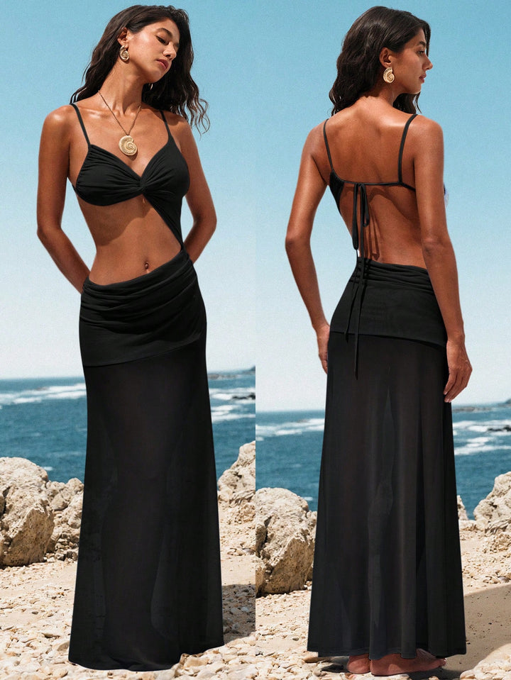 Rochie maxi SHEIN, negru