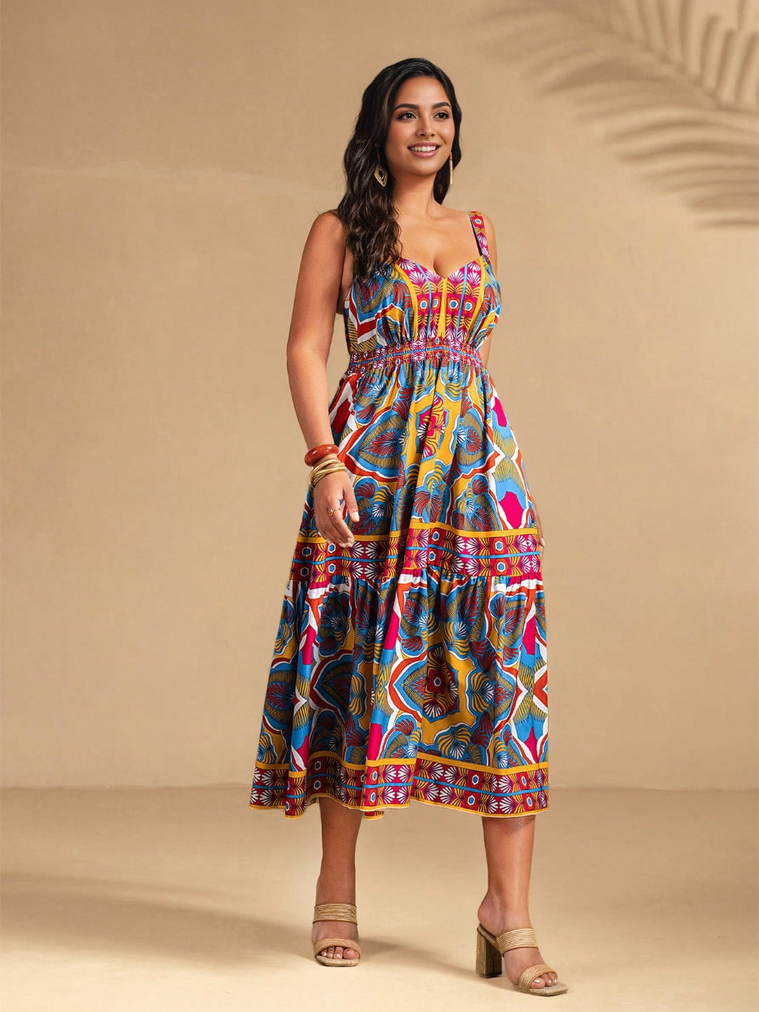 Rochie midi SHEIN, mix culori