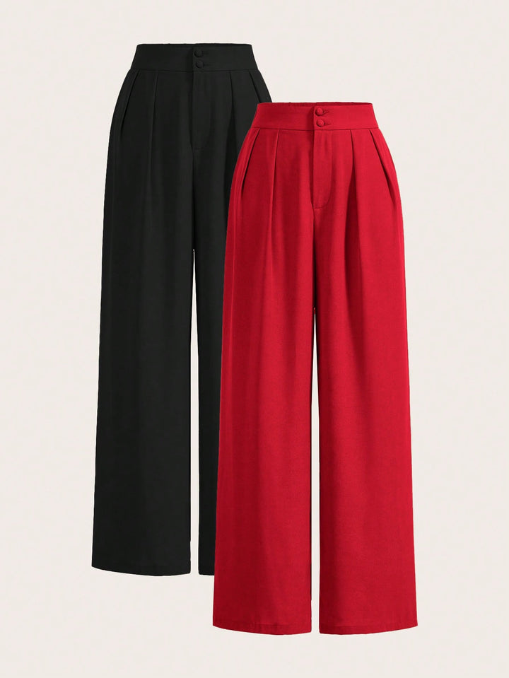 Pantaloni SHEIN, roșu
