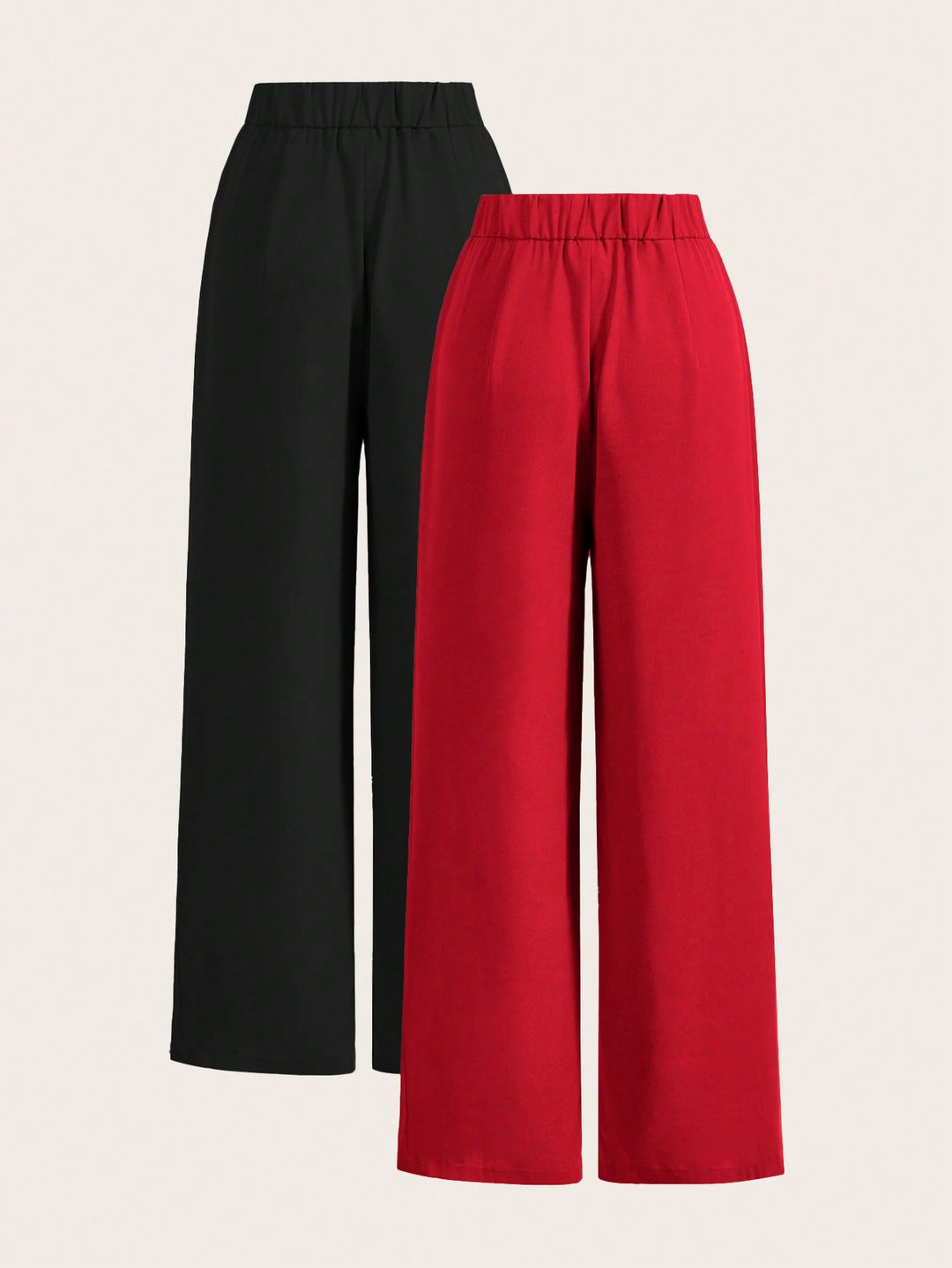 Pantaloni SHEIN, roșu