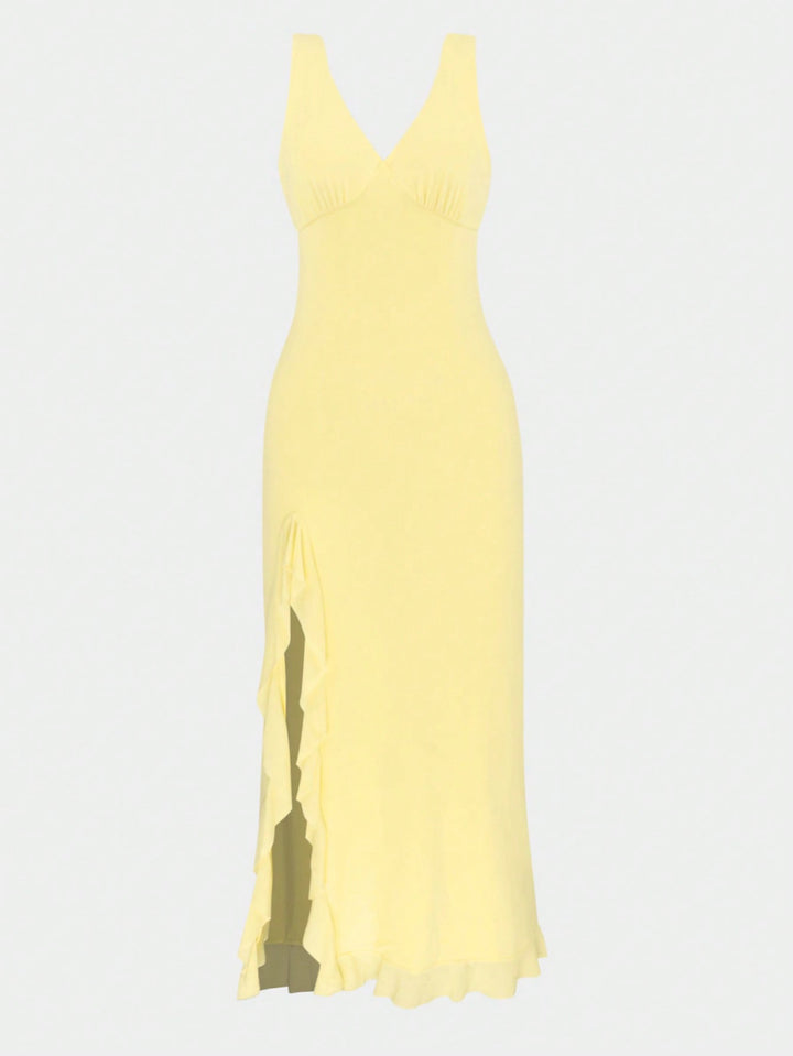 Rochie maxi SHEIN, galben
