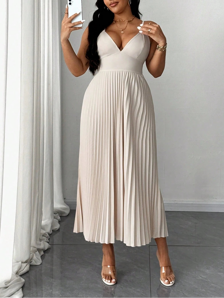 Rochie maxi SHEIN, crem