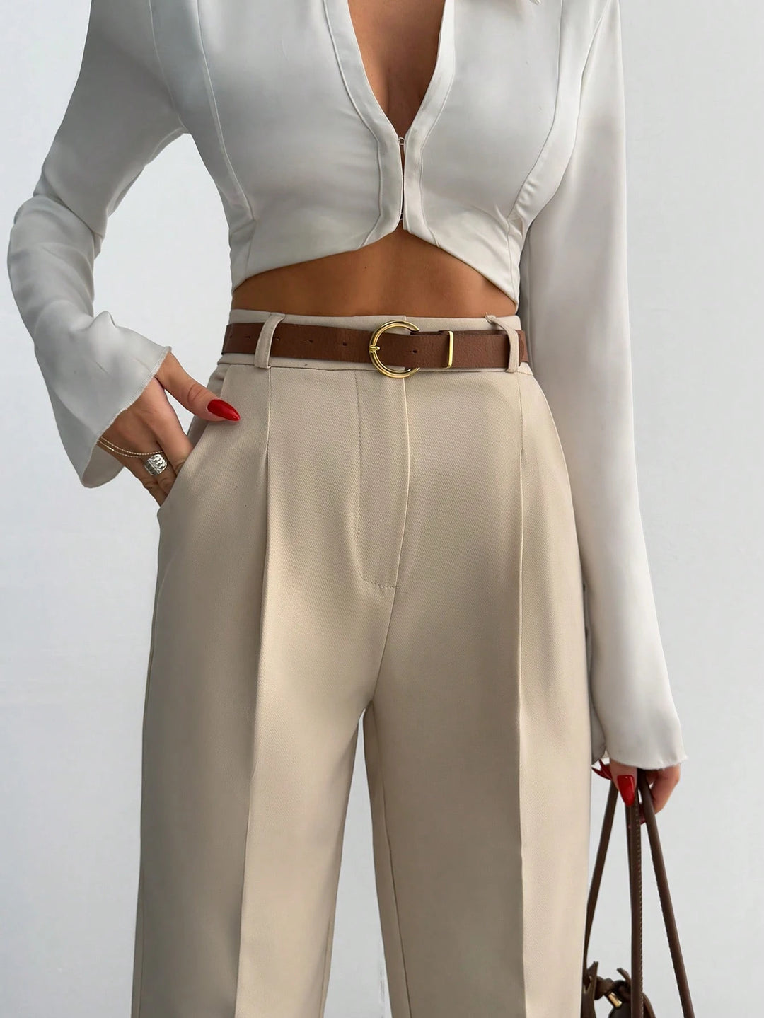 Pantaloni SHEIN, bej