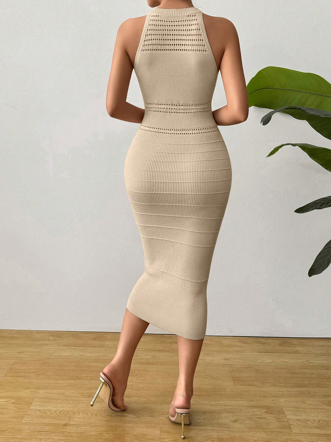 Rochie midi SHEIN, bej
