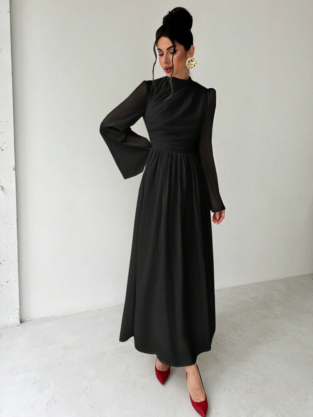 Rochie maxi SHEIN, negru