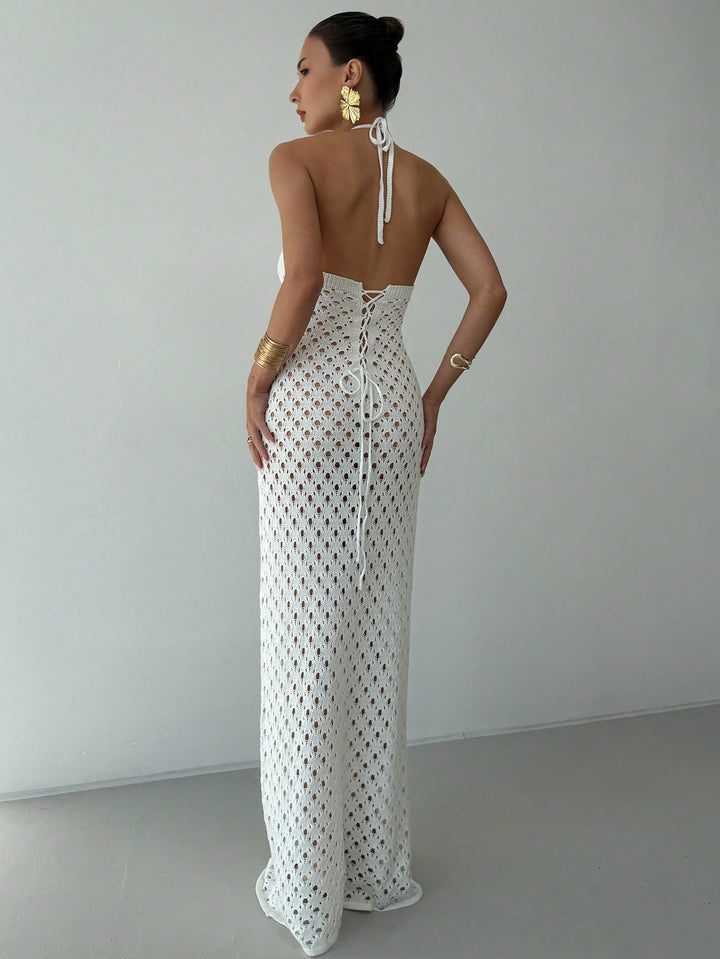 Rochie maxi SHEIN, alb