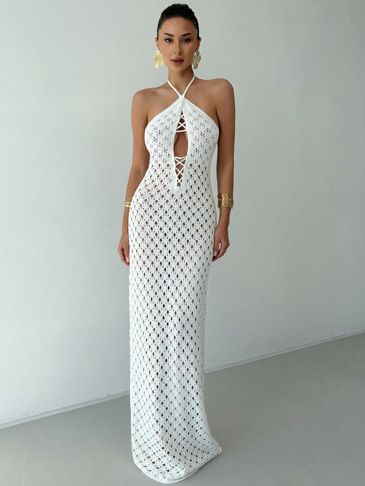 Rochie maxi SHEIN, alb